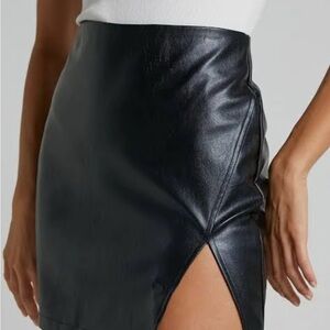 Black Leather Skirt